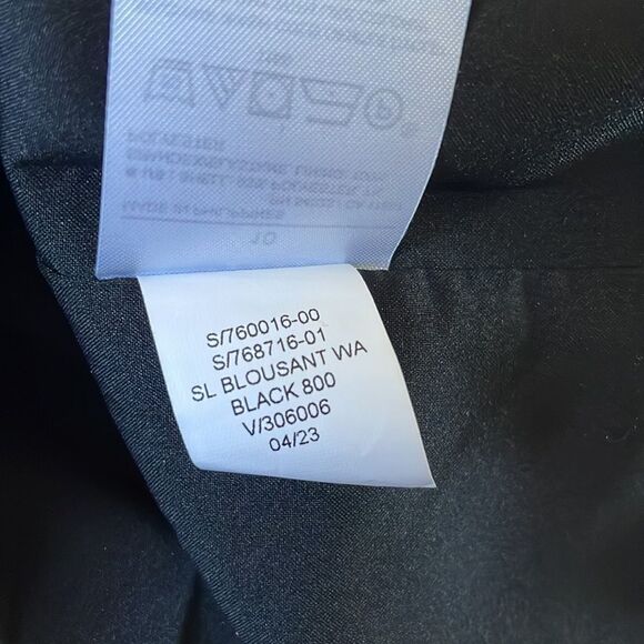 NWOT- BANANA REPUBLIC Sculpted Blousant-Waist Mini Dress, Black, Size 10 - Picture 5 of 5